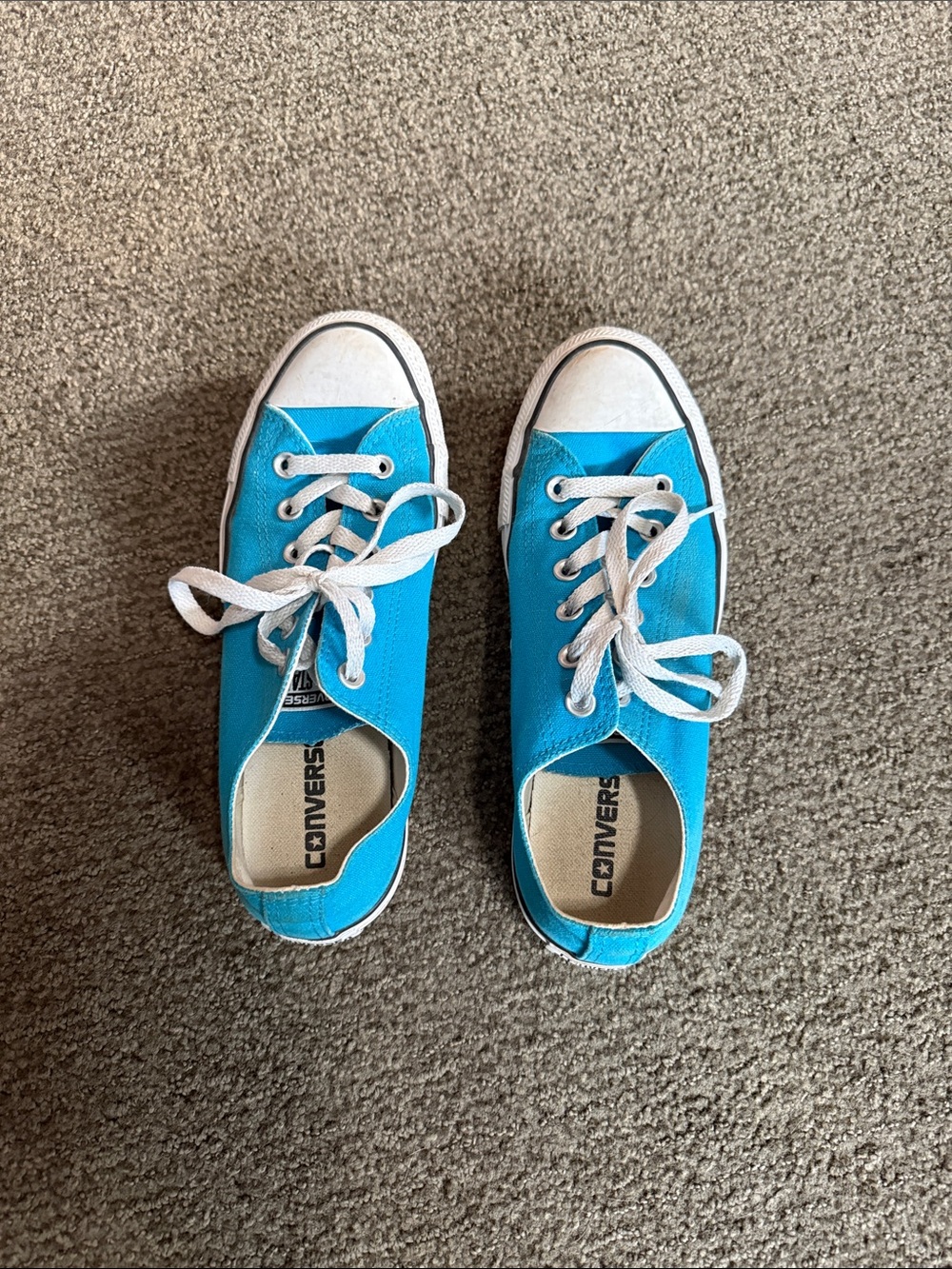 Turquoise Converse All Star Sneakers